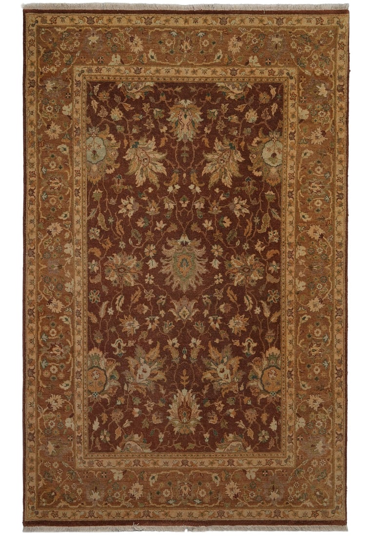 5.5 x 8.6 Vegetable Dyed Chobi Handmade Rug Brown Olive: 5.5 x 8.6 Vegetable Dyed Chobi Handmade Rug Brown Olive Free continental US Shipping Enhance your living space with this beautifully crafted 5 x 8.6 ft Vegetable Dyed Chobi Handmade Rug in a rich brow
