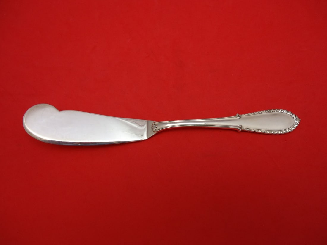 Buccellati Villa D'Este sterling silver master butter knife 8 flat handle (1 of 2)