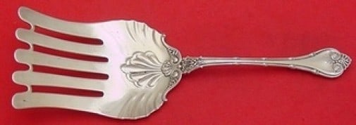 Whiting Empire Sterling Silver Asparagus Fork 8 5/8 Inch Serving Fork (1 of 1)