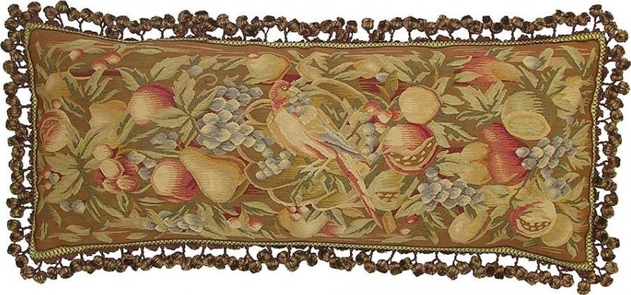 Provence Home Aubusson Fruit Pillow 14x36 with Tassel Trim: Provence Home Aubusson Fruit Pillow 14x36 with Tassel Trim Enhance your living space with this exquisite Opulent Fruits Aubusson Pillow, designed to bring a touch of elegance and comfort to your decor