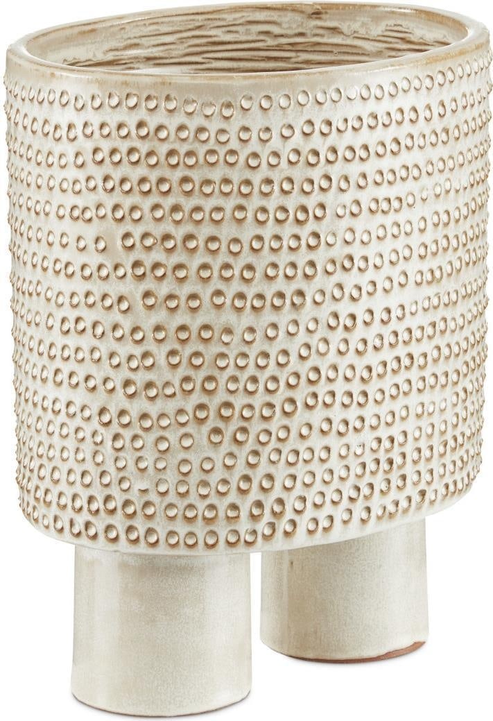 Currey Tula Hand-Thrown Ceramic Bowl Ivory Craftsman Style 12.5H: Currey Tula Hand-Thrown Ceramic Bowl Ivory Craftsman Style 12.5H This elegant Tula ceramic bowl is a stunning addition to any display. Hand-thrown and finished in a sophisticated ivory, it showcases a