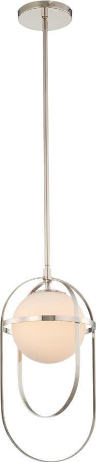 Kalco Lennox Contemporary Nickel Mini Pendant 1-Light Dimmable: Kalco Lennox Contemporary Nickel Mini Pendant 1-Light Dimmable Enhance your interior with this stylish Contemporary Mini Pendant, featuring a sleek polished nickel finish. Designed for both aesthetics