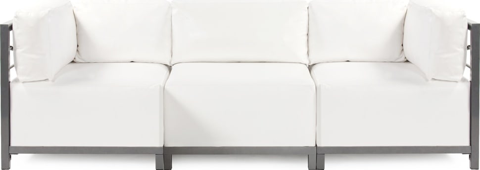 Howard Elliott Atlantis Axis 3pc Sectional White Contemporary Design (1 of 3)