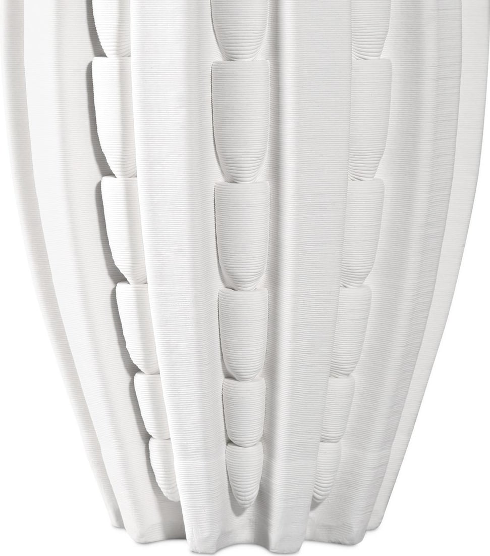 Currey Fluted Ceramic Vase Elegant 10H x 6.5W x 6.5D: Currey Fluted Ceramic Vase Elegant 10H x 6.5W x 6.5D This elegant fluted vase is crafted from high-quality ceramic, showcasing a versatile design that complements various decor styles. With a height o