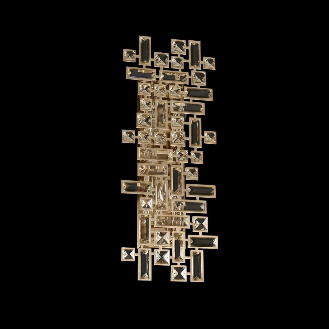 Kalco Art Deco Vermeer Wall Light Bracket 4-Light Firenze Crystal (1 of 1)