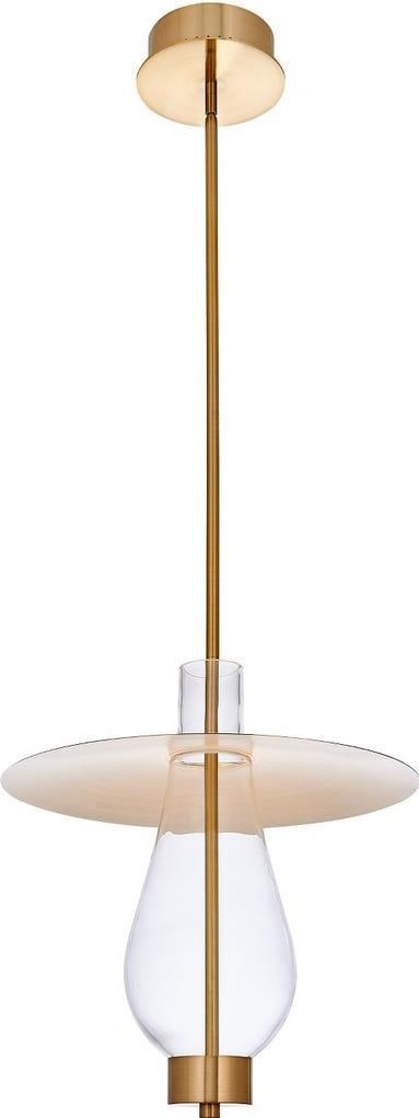 Kalco Hugo 14 Japandi Kitchen Pendant Light Indoor Dimmable 3000K Brass (1 of 1)