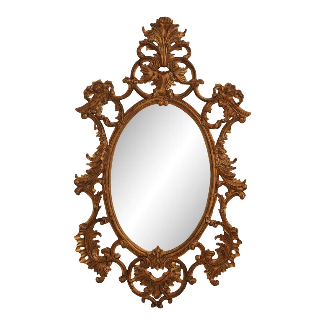 Ornate Louis XVI Style Gold Gilt Wall Mirror 36 x 58 (1 of 10)