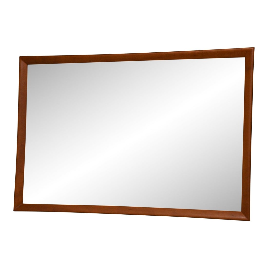 Solid Cherry Wall Mirror 49.75 x 33 Modern Frame (1 of 2)