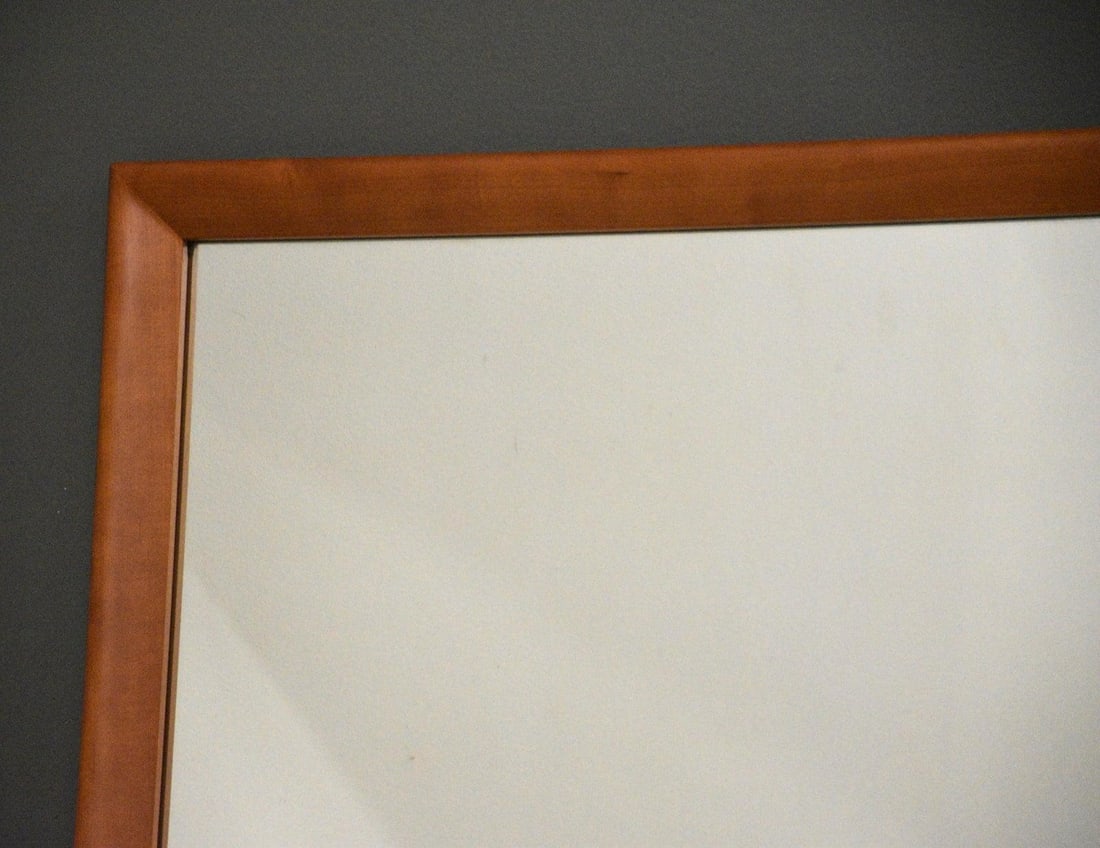 Solid Cherry Wall Mirror 49.75 x 33 Modern Frame - 2