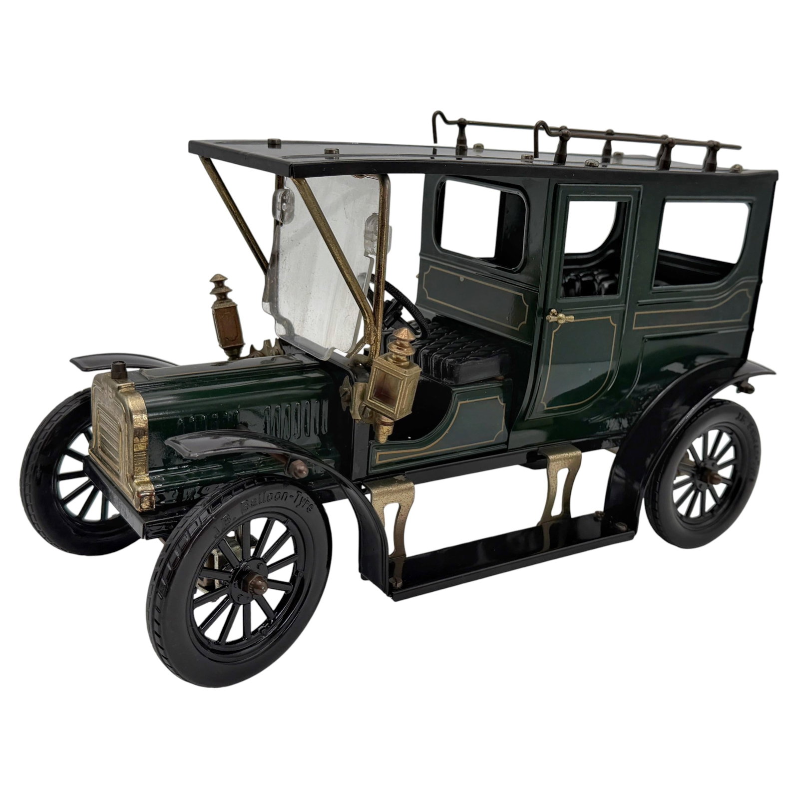 J.B. Balloon Tyre German Tinplate Motorcar Model from Nuremberg (1 of 18)