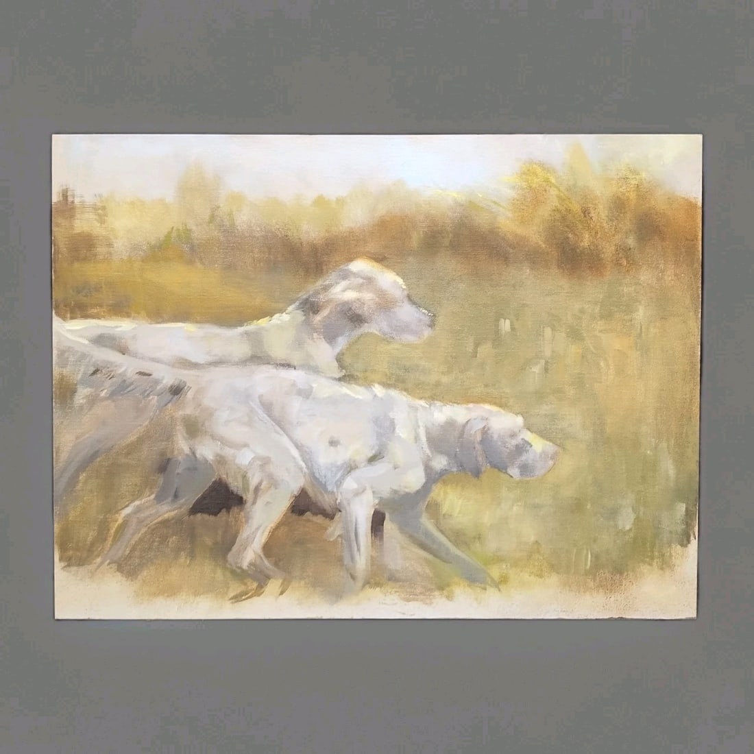 18x24 Hunting Dog Painting by Maureen S Riley on Art Board (1 of 12)