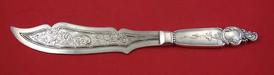 Danish Sterling Silver Cake Knife Handmade 10 3/4" (1 of 2)