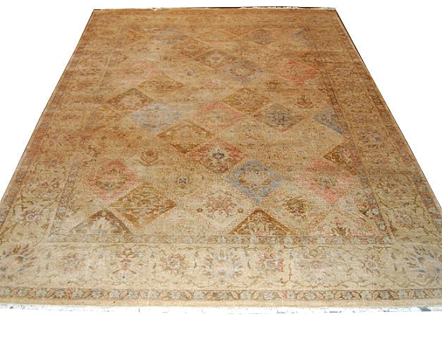 8' 11" x 11' 9" Multi-Color Hand-Knotted Chobi Peshawar Wool Rug: 8' 11" x 11' 9" Multi-Color Hand-Knotted Chobi Peshawar Wool Rug Free continental US Shipping Transform your living space with the exquisite 8.11 x 11.9 Multi Color Chobi Peshawar Rug. Handwoven by sk