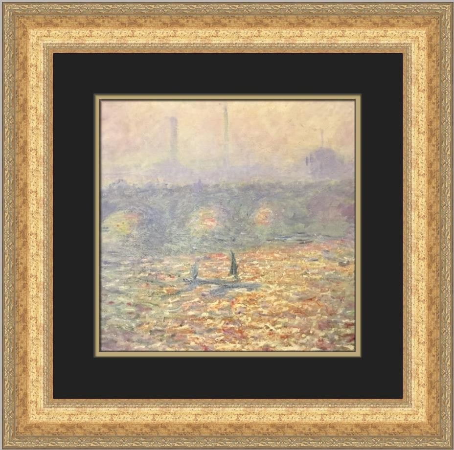 Claude Monet Waterloo Bridge open edition framed print (1 of 2)