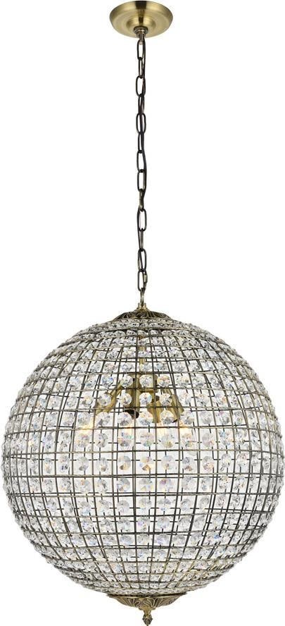 Elegant Victorian Bronze Chandelier UL-Listed 4 Bulb Candelabra (1 of 1)