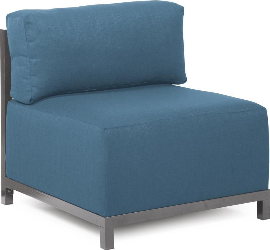 Howard Elliott Coastal Turquoise Patio Axis Chair with Sunbrella (1 of 3)