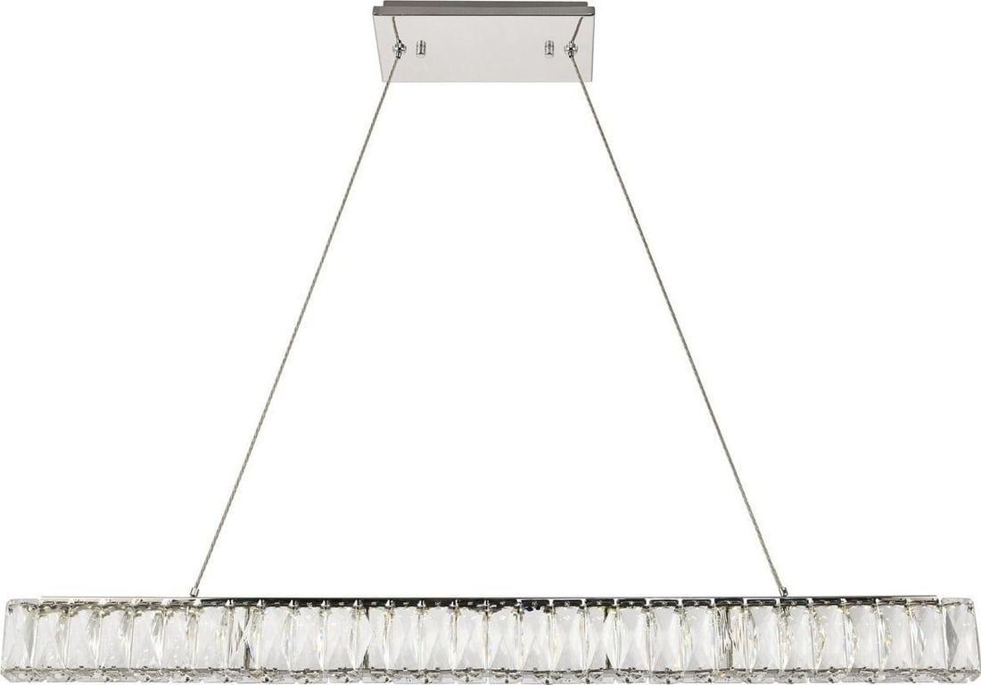 Elegant Monroe Pendant Light Chrome Crystal Wire UL-Listed (1 of 1)
