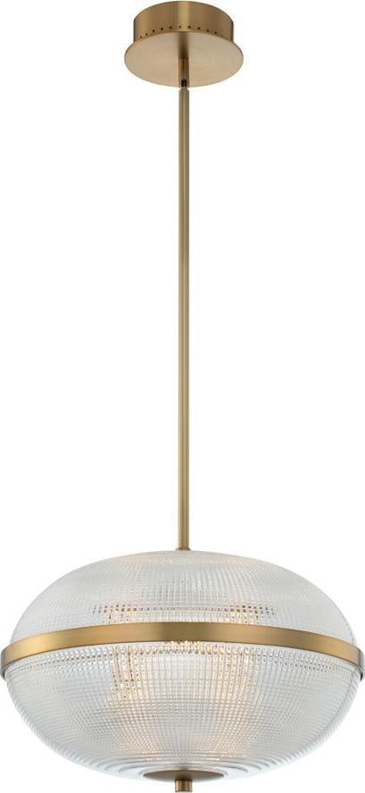 Kalco Portland 16 Inch LED Pendant Light Winter Brass Contemporary (1 of 1)