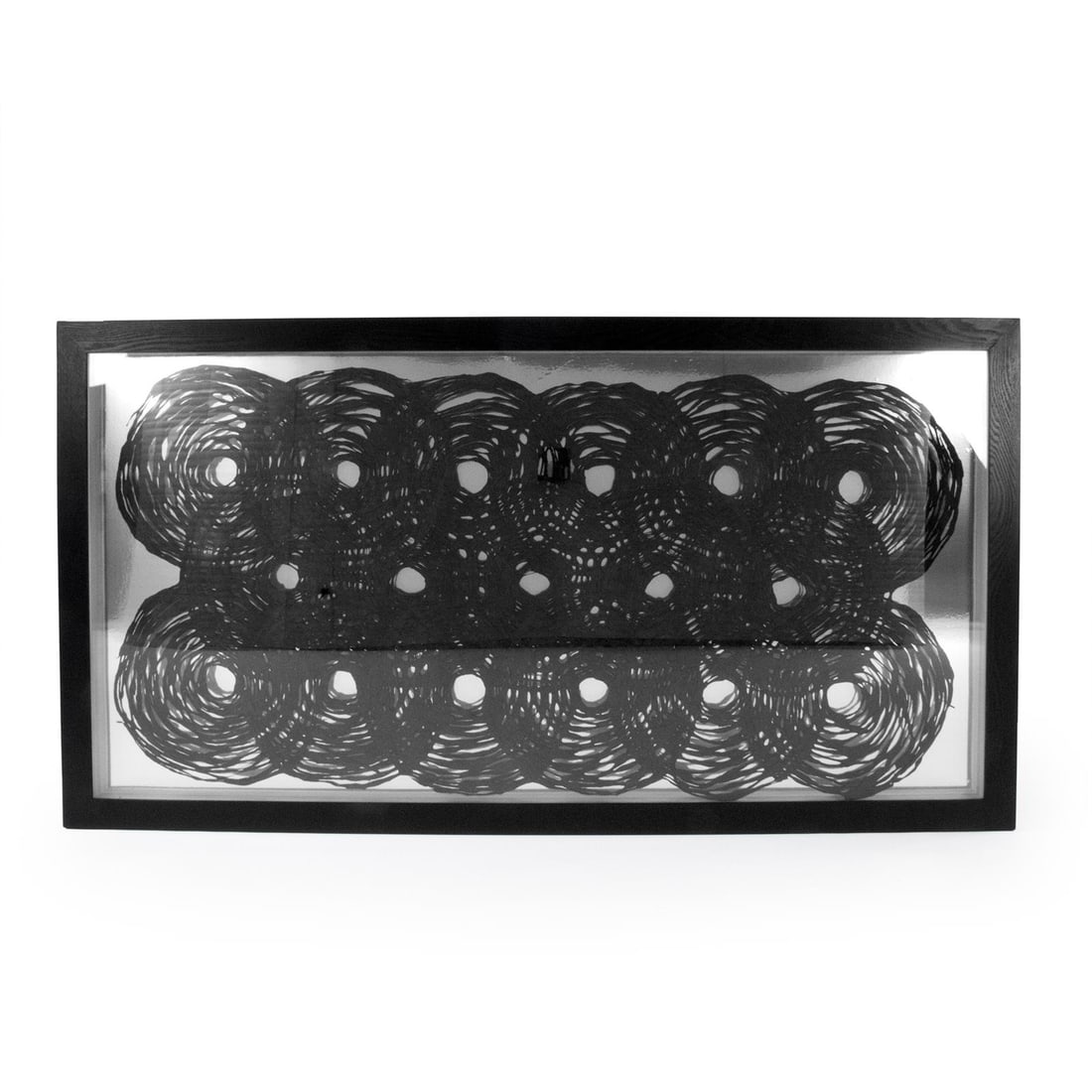 Zentique Handmade Ebony Abstract Wall Art 35.5 x 59 Framed (1 of 2)