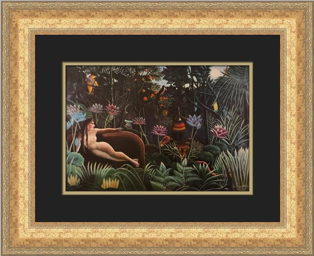 Henri Rousseau The Dream Custom Framed Offset Lithograph Print (1 of 2)