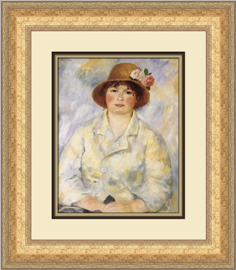 Renoir A Portrait of Mme Renoir Custom Framed Print 1984 (1 of 2)