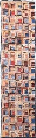 Contemporary 9x12 David Wool Rug Hand-Hooked Americana Style (1 of 1)