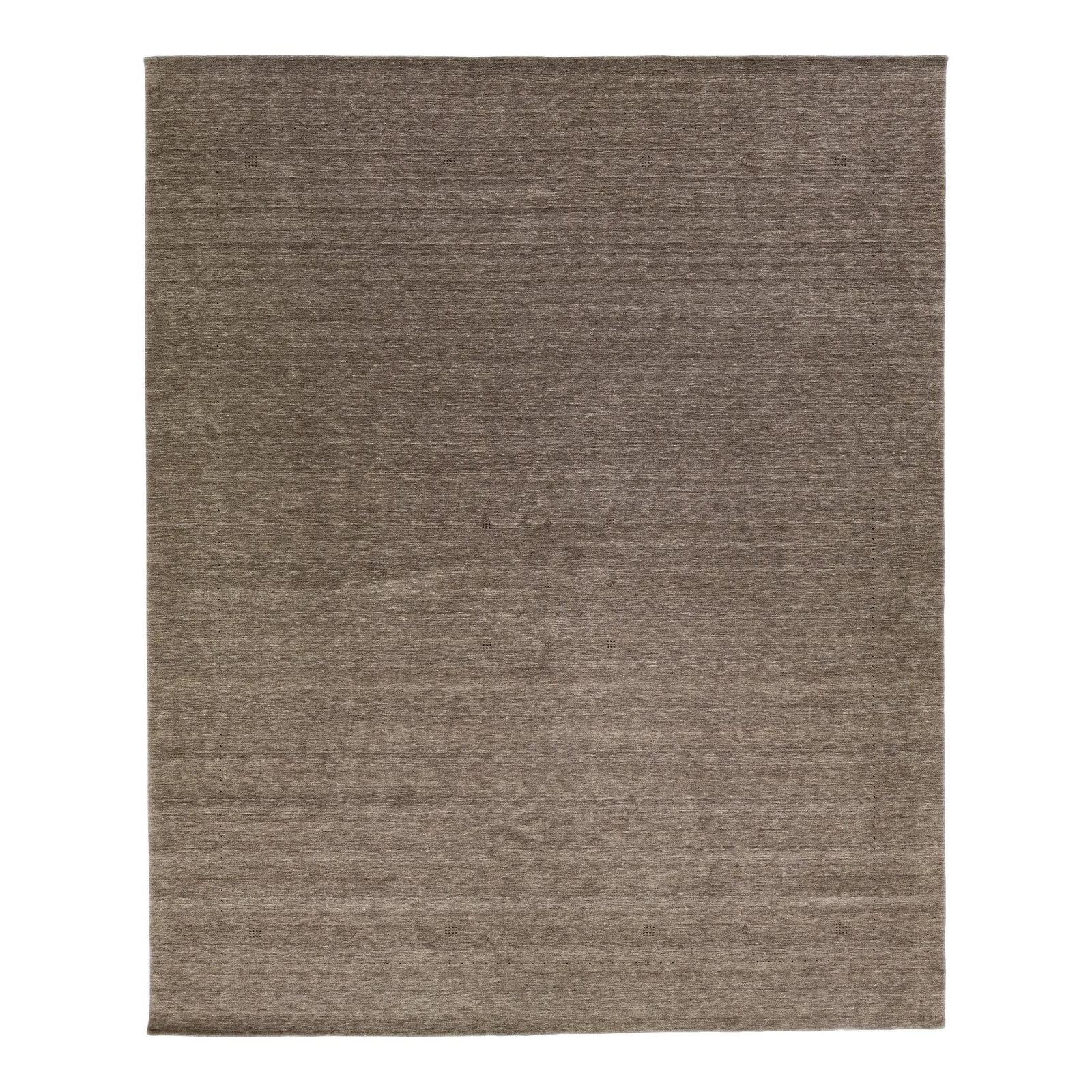 Contemporary Brown Gabbeh Wool Rug Hand-Loomed 12'1 x 15'1: Contemporary Brown Gabbeh Wool Rug Hand-Loomed 12'1 x 15'1 Experience the perfect blend of elegance and contemporary style with this modern hand-loomed Gabbeh rug. Featuring a minimalist geometric pat