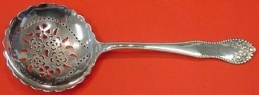 Pierced Sterling Silver Pea Spoon 8 5/8 Lancaster by Gorham (1 of 2)