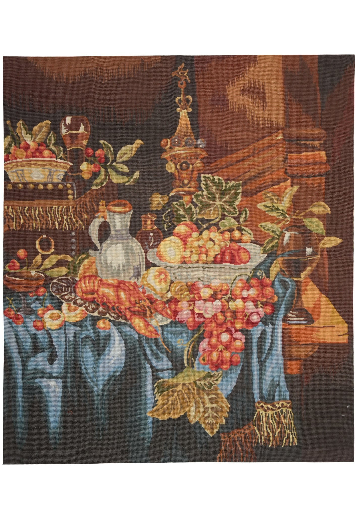 3.6 x 4.3 Fruit of Loom Handmade Tapestry Rug (1 of 11)