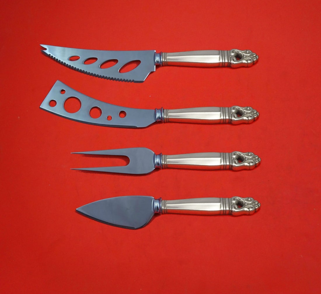 International Sterling Silver Royal Danish 4pc Charcuterie Set (1 of 6)