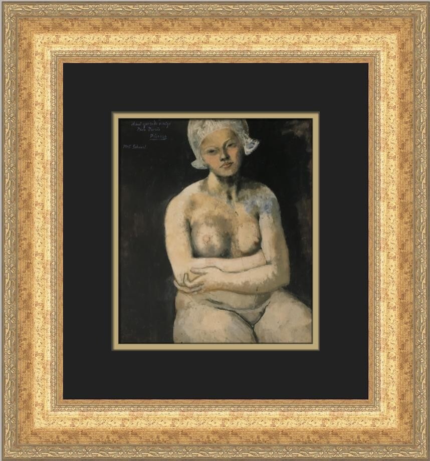 Pablo Picasso Portrait of a Dutch Woman Custom Framed Art Print (1 of 2)