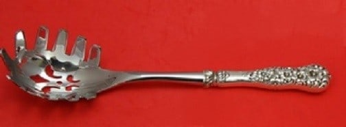 Rococo Pasta Server by Dominick & Haff Sterling Silver 11 Inch Custom: Rococo Pasta Server by Dominick & Haff Sterling Silver 11 Inch Custom Enhance your dining experience with this exquisite Rococo Pasta Server by Dominick & Haff. Crafted in the mid-19th century, this s