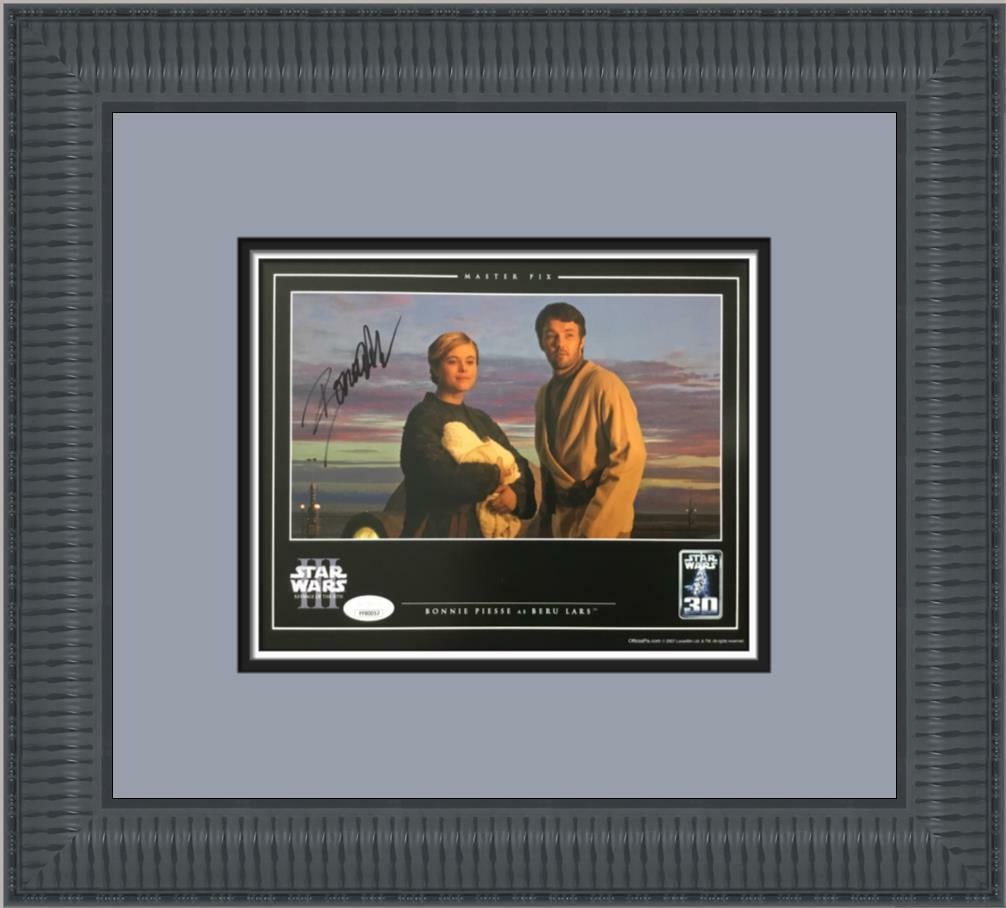 Bonnie Piesse Signed Aunt Beru Photo Custom Framed Star Wars JSA COA (1 of 6)