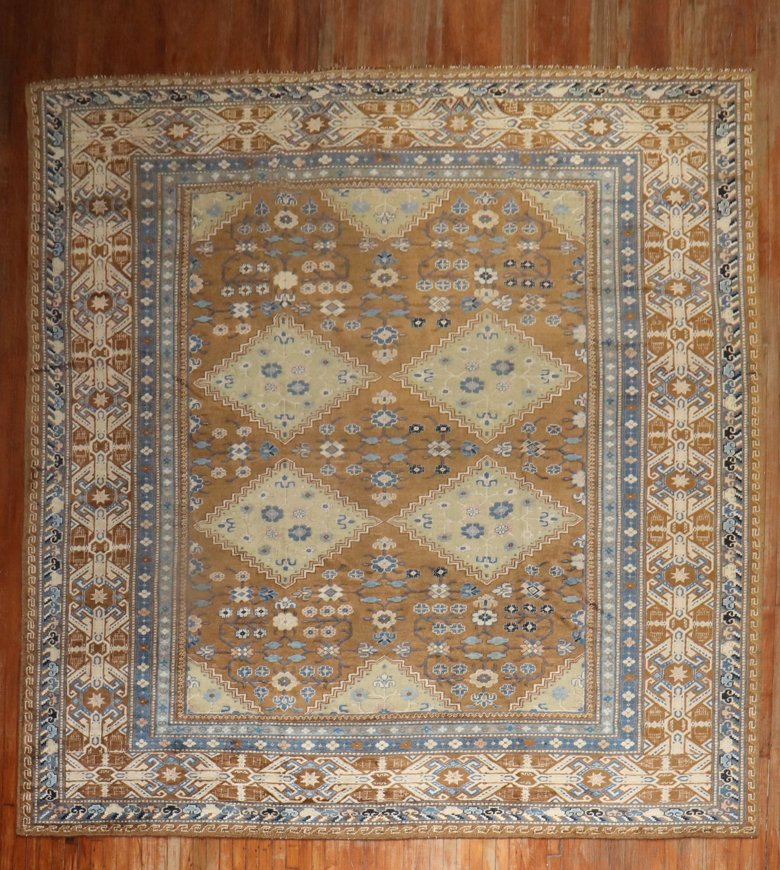 10' 10" x 13' 7" Square Khotan Samarkand Rug Early 20th Century (1 of 16)