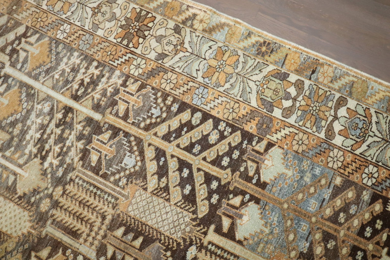 7' x 10' 1" Persian Bakhtiari Area Rug Willow Tree Motif: 7' x 10' 1" Persian Bakhtiari Area Rug Willow Tree Motif Early 20th century Persian Bakhtiari rug with an all-over willow tree motif in earth tones. This pre-owned rug presents a classic decorative de