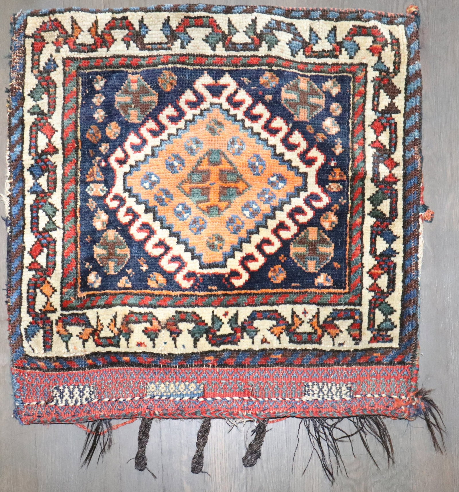 19th Century Persian Shiraz Yastik Bagface 1' 10" x 2' (1 of 5)