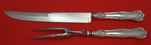 2pc Tiffany Co Provence Sterling Silver Roast Carving Set Large (1 of 1)
