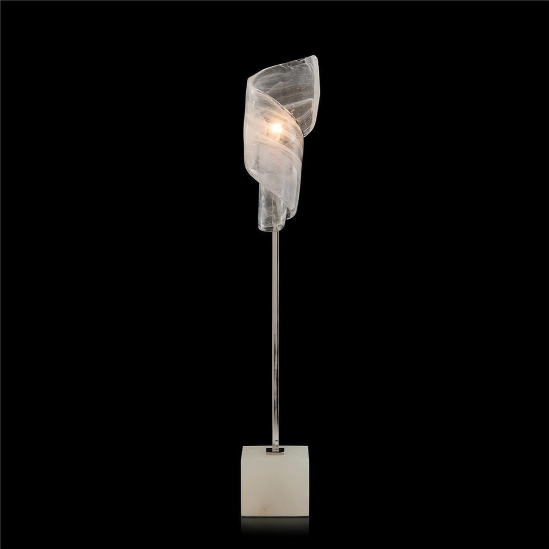 John-Richard Furls of White Clear Glass Alabaster Table Lamp: John-Richard Furls of White Clear Glass Alabaster Table Lamp Illuminate your space with this elegant Clear Glass and Alabaster Table Lamp, designed to enhance any decor. Standing at a height of 34 inc