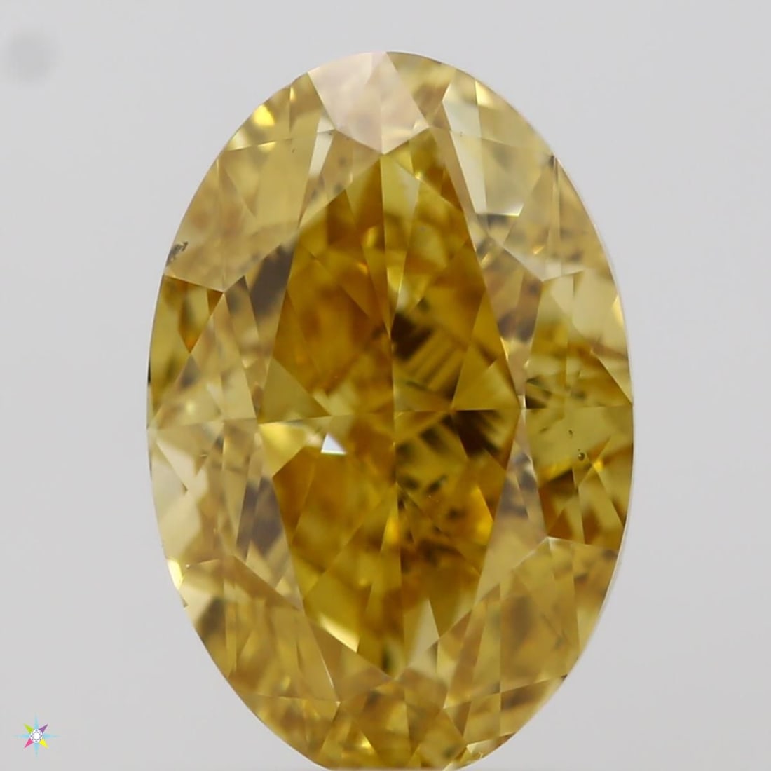 Loose Diamond - OVAL 0.9ct Fancy Intense Orangey Yellow VS2: Loose Diamond - OVAL 0.9ct Fancy Intense Orangey Yellow VS2 Source: Natural Shape: OVAL Carats: 0.9 Color: Fancy Intense Orangey Yellow Certification: GIA Video: Video Link PLEASE NOTE: Framed, Large,