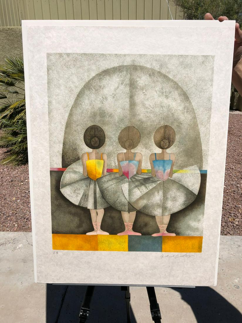 Graciela Rodo Boulanger Lithograph: Graciela Rodo Boulanger Lithograph pencil signed in lower right hand corner, artist proof "E.A." Unframed. Excellent condition. Image size: 18" wide by 22.5" high.