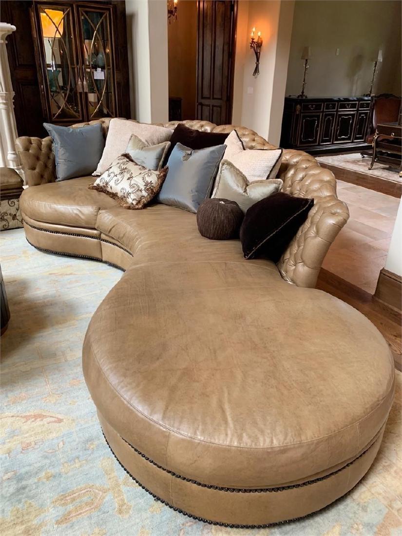 For Auction Marge Carson Leather Sofa 0010 On Jun 24 2019