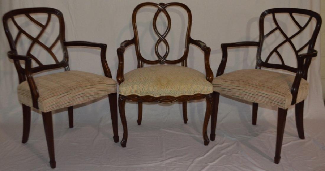 Set of Three Upholstered  Armchairs (1 of 4)