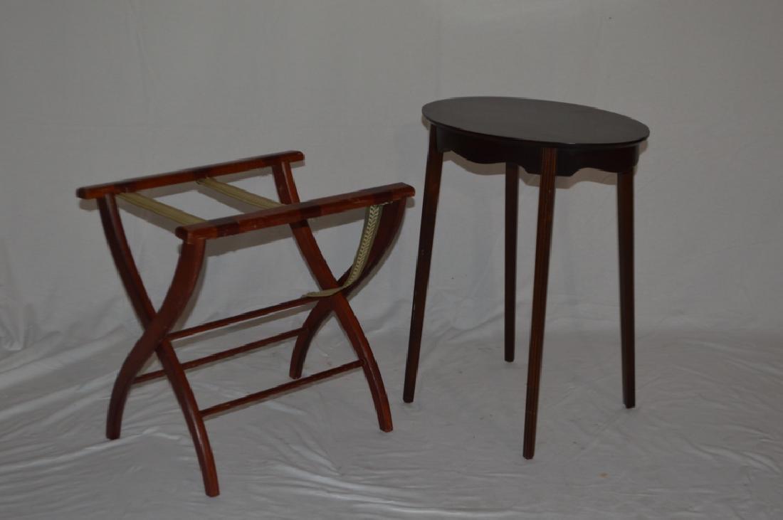 George III Style Side Table and Luggage Rack (1 of 4)