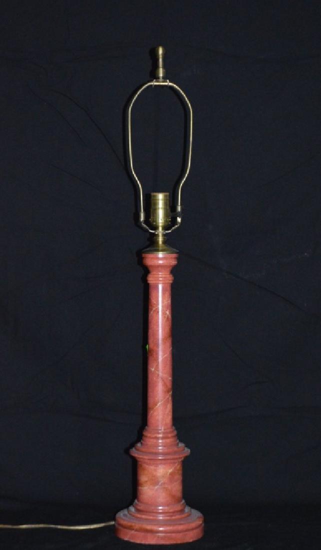Faux Marble Table Lamp (1 of 2)