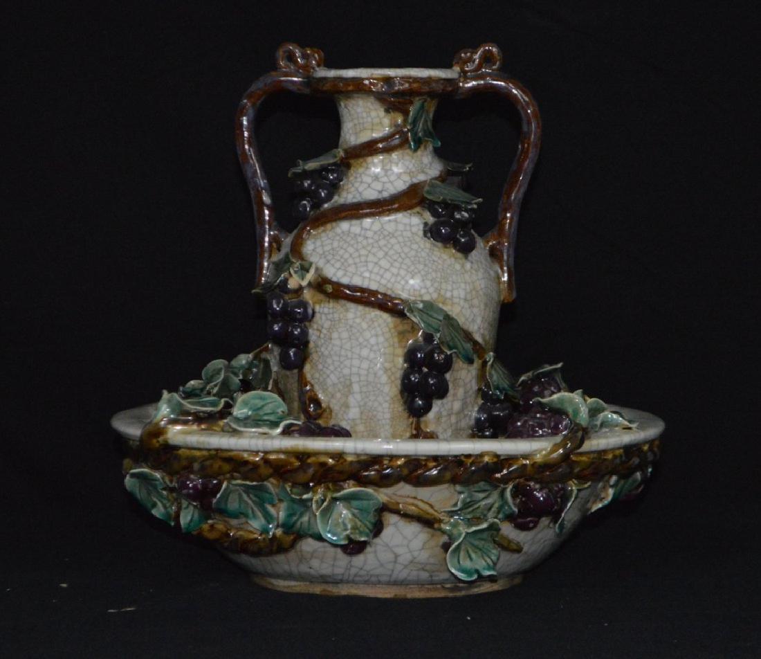 Grape Vine Decorated Amphora and Basin (1 of 8)