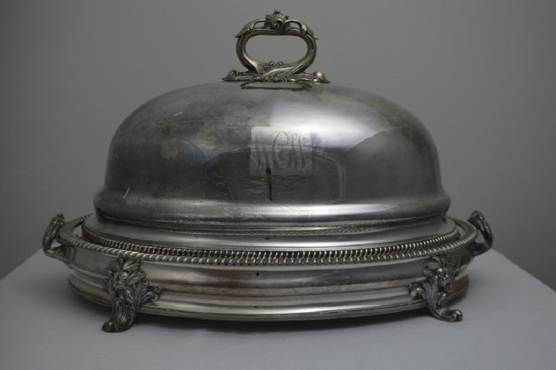 American Silver Plate Roast Server with Dome Lid (1 of 4)