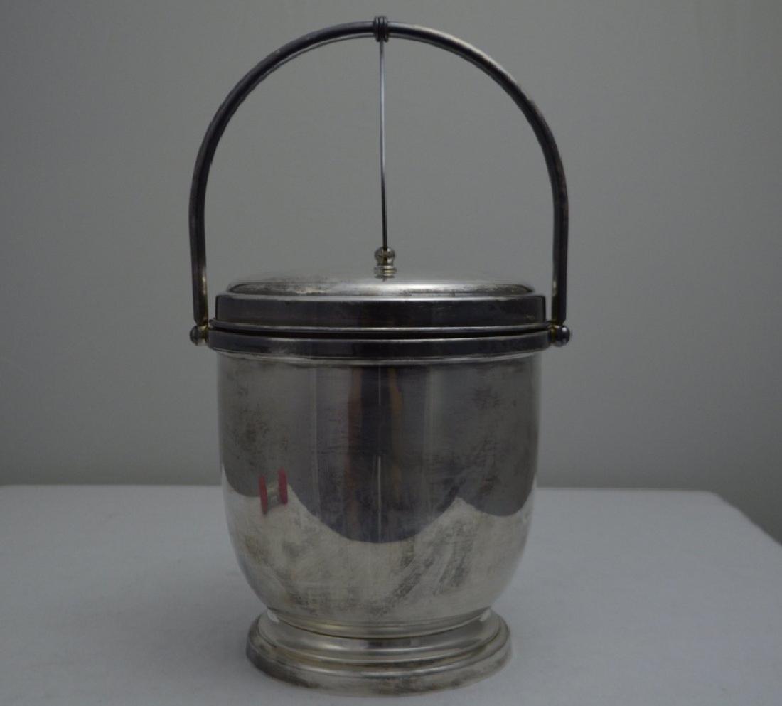 International Silver Co. Silver Plate Ice Bucket: Marked on base, Wilcox pattern. Property of Walter Wagner