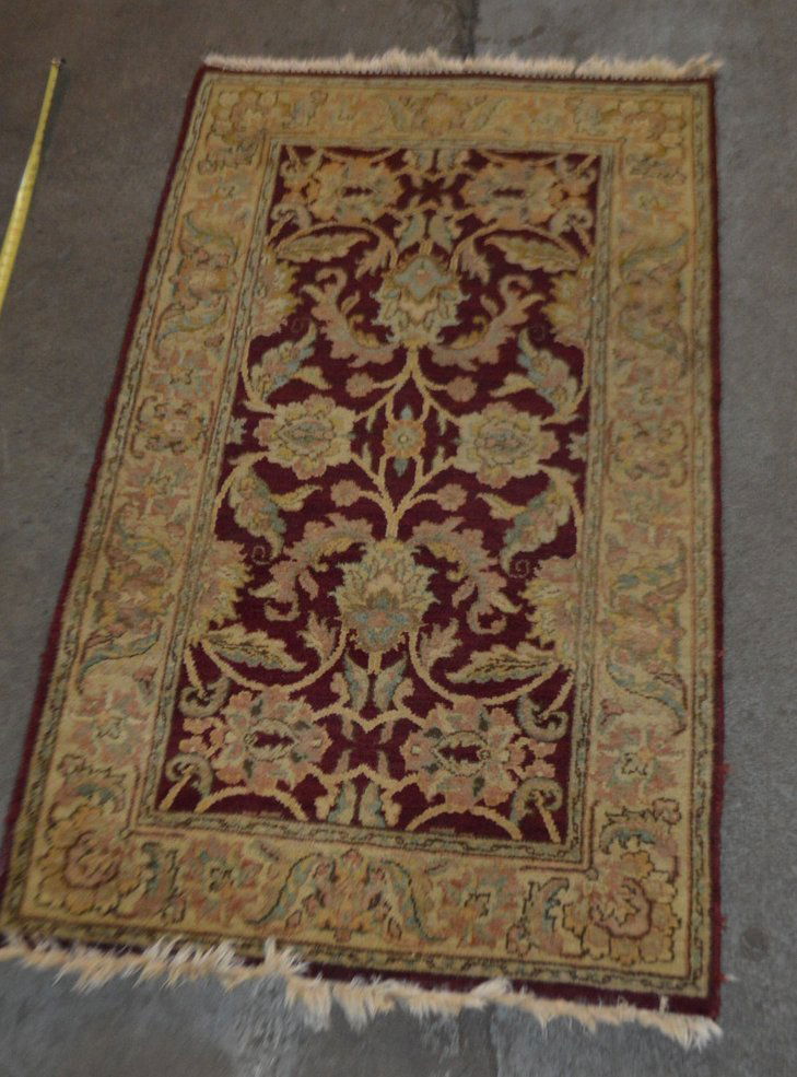 Hand-Knotted Indo-Persian Wool Rug  - 3'  x 5' 4" (1 of 4)