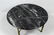 Black Marble and Brass Round Coffee Table - 6