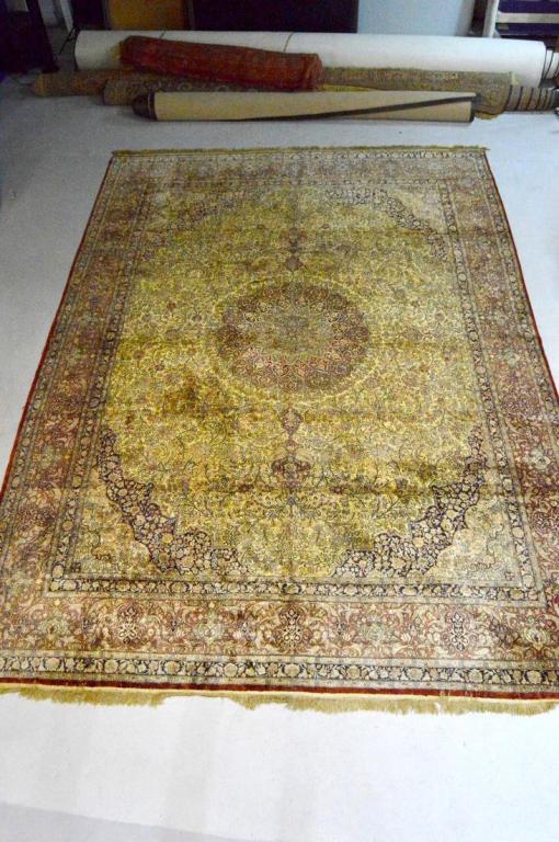 Hand-Knotted Persian Tabriz Wool and Silk Rug 14' x 10' (1 of 7)